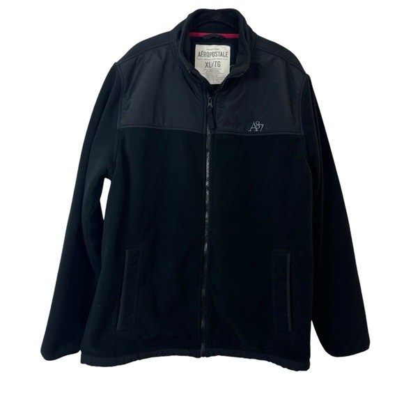 Aeropostale Other - Aeropostale Y2K Men’s Fleece Jacket Zip Up Black Classic Size XL